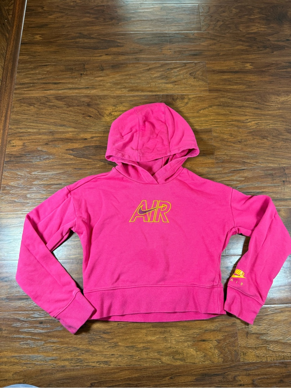Nike Pink Hoodie with Black Logo Tag